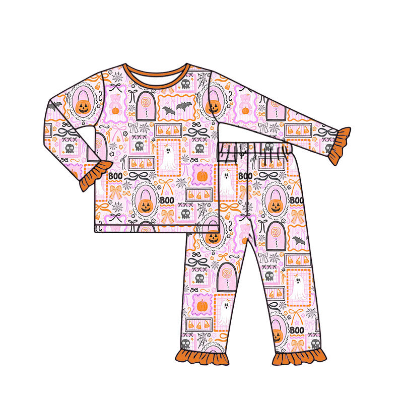 bows & boos ruffle long set