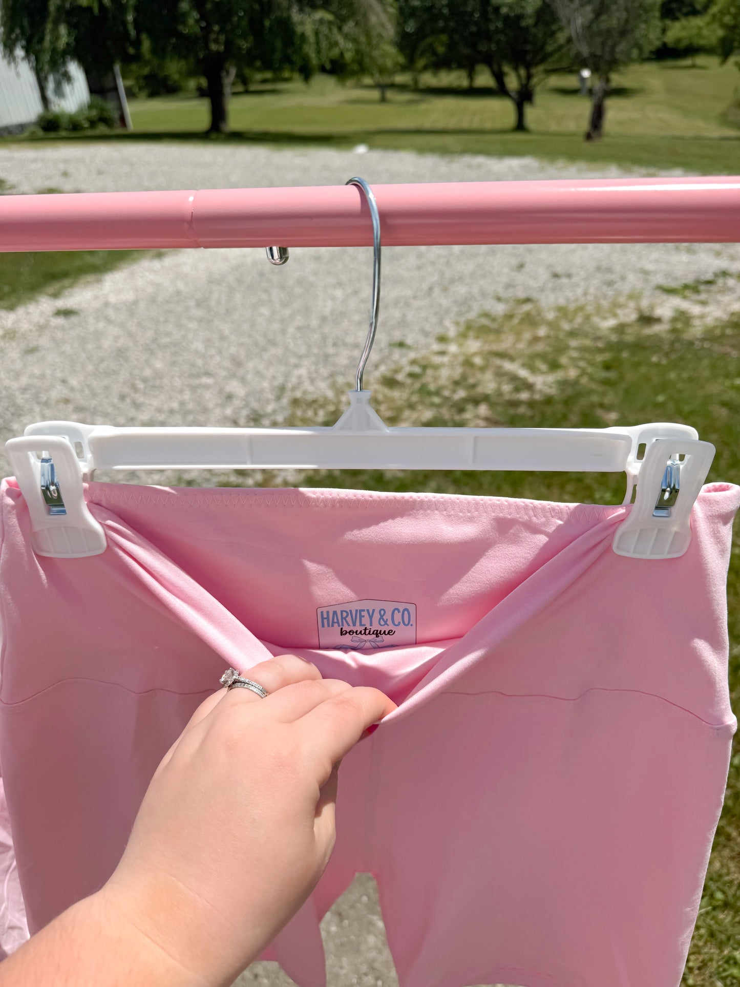 women’s pink biker shorts