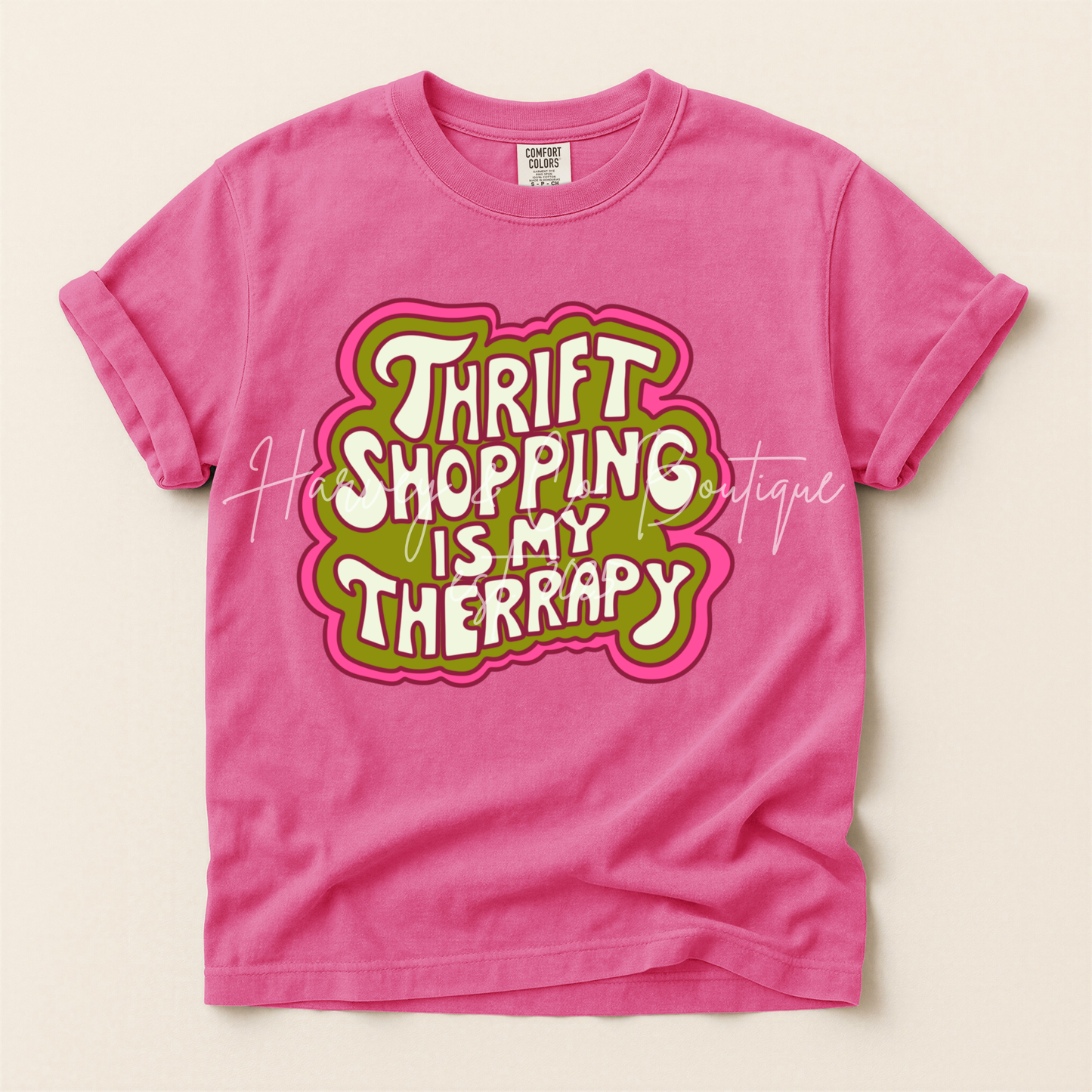 shopping is my therapy tee☮︎