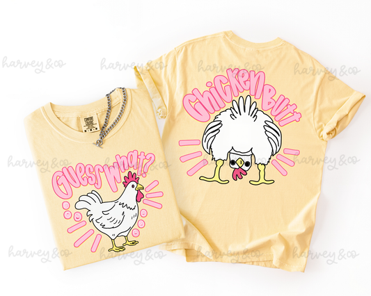 guess what? chicken butt tee◡̈