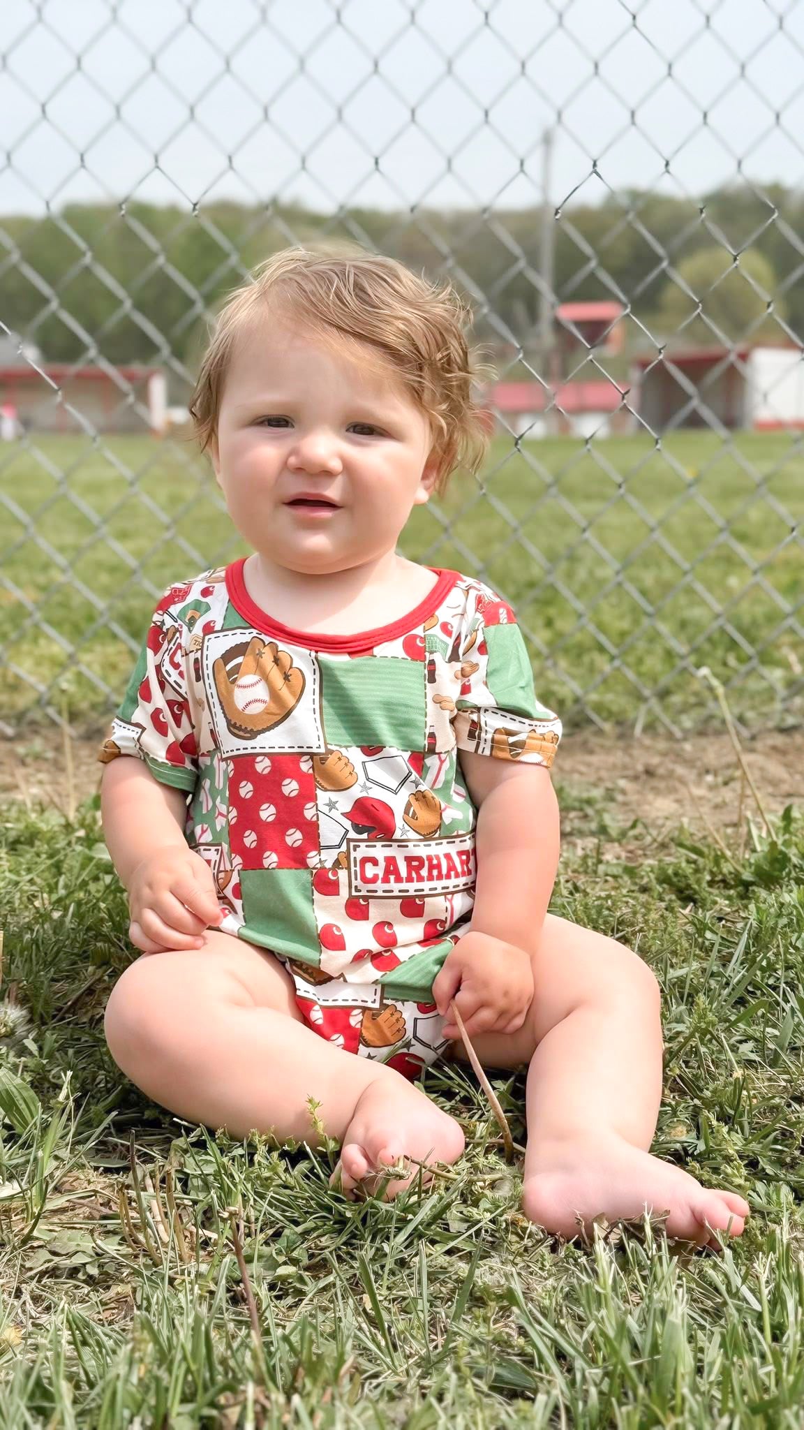 all-star patchwork bubble romper|rts