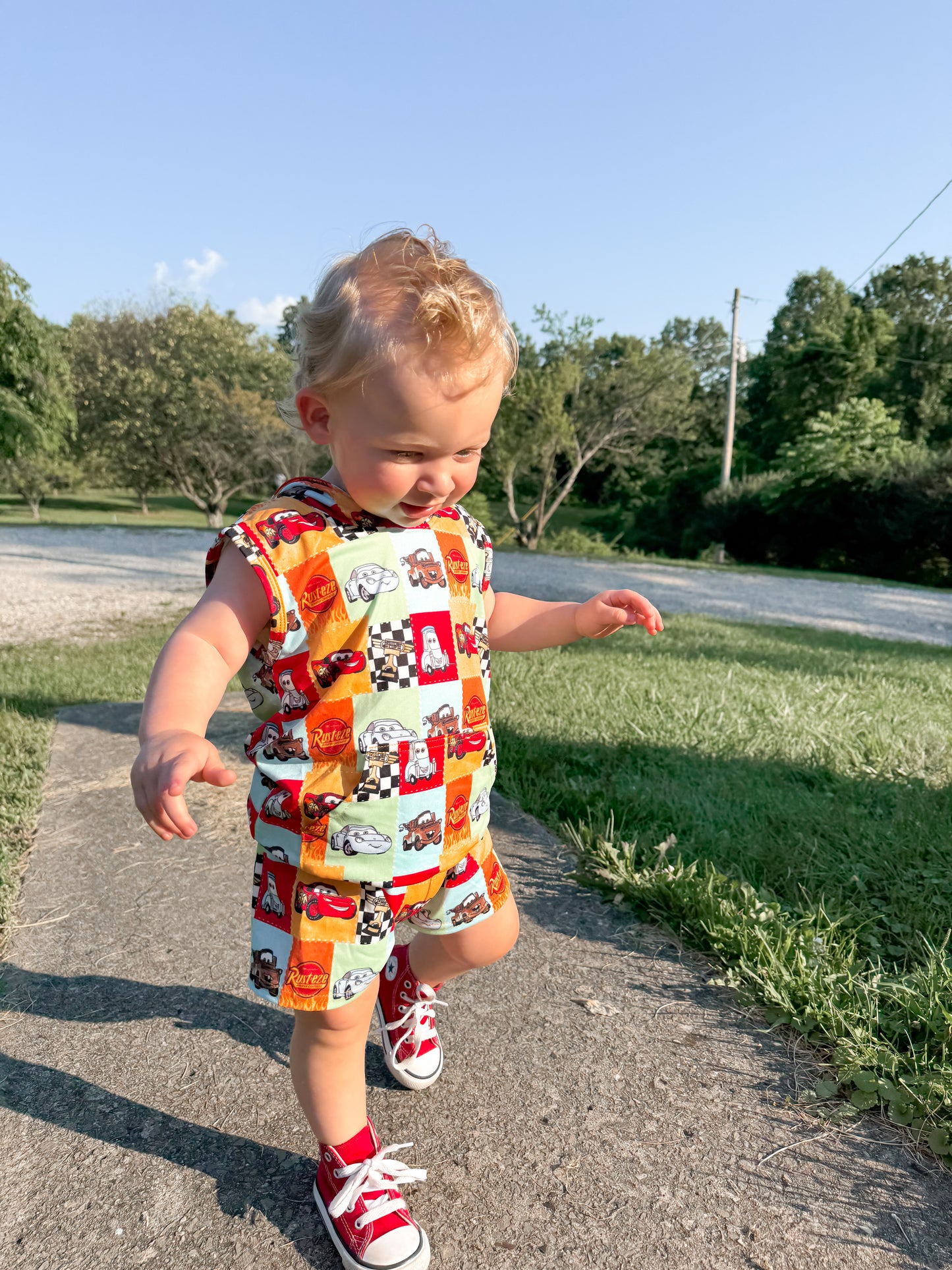 little racer tank hoodie set