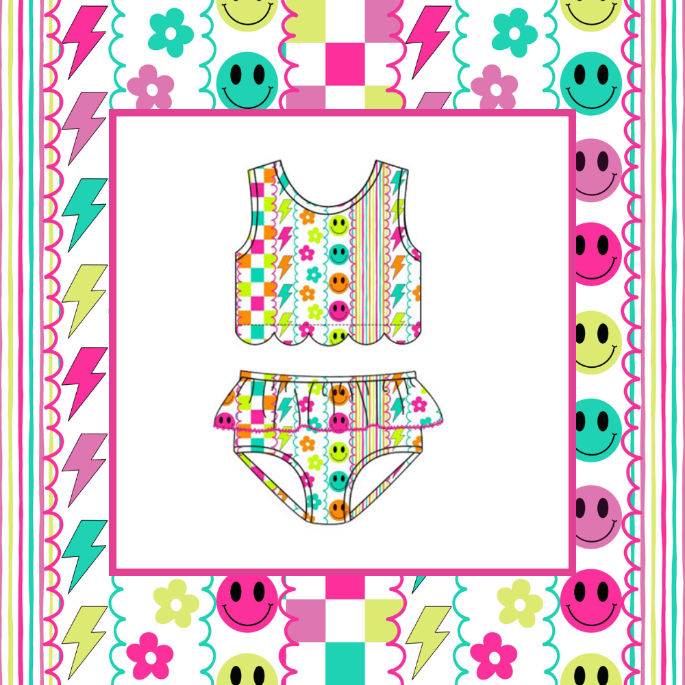 smiley daze girls swimsuit