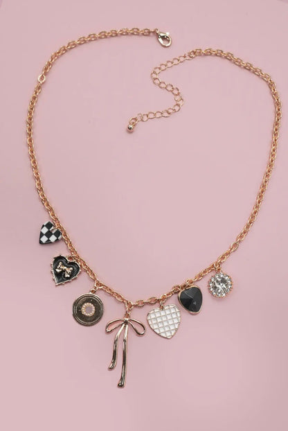 bow charm necklace