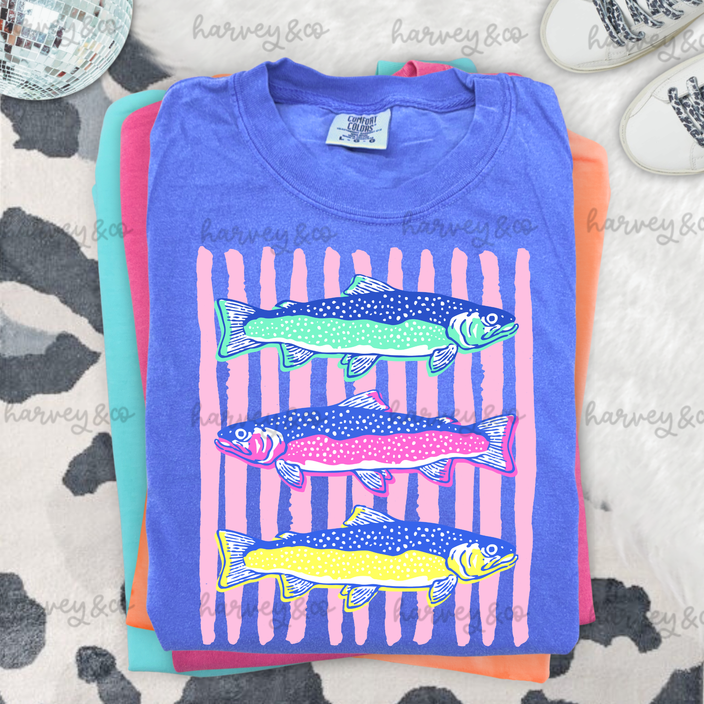 neon fish tee☆