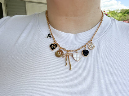 bow charm necklace