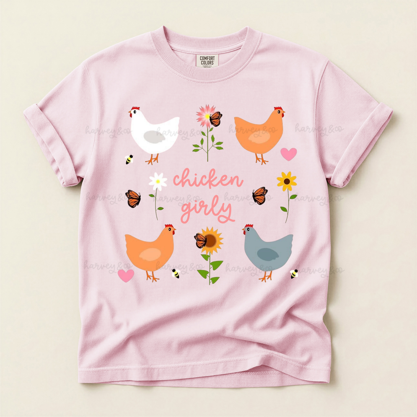 chicken girly tee✿