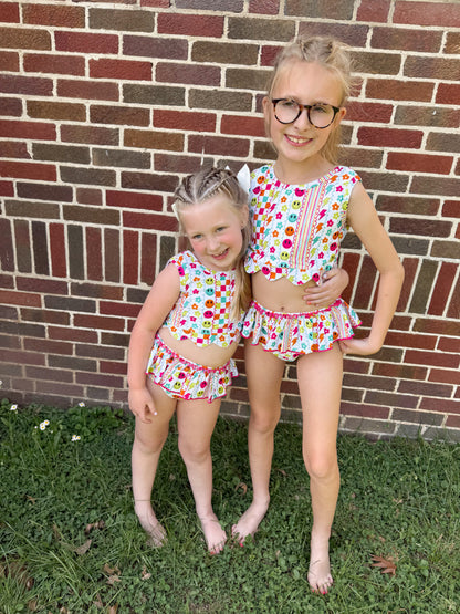 smiley daze girls swimsuit