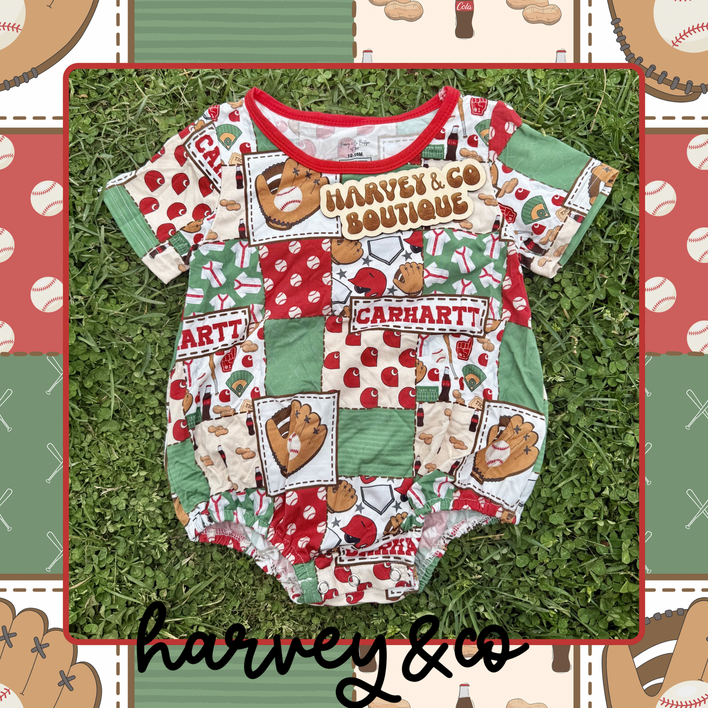 all-star patchwork bubble romper|rts