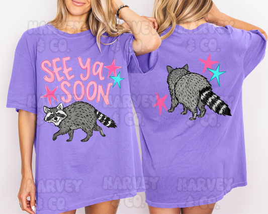 see ya soon raccoon tee☆