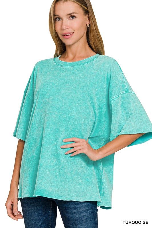 turquoise weekend wander tee