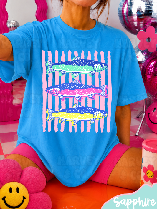 neon fish tee☆