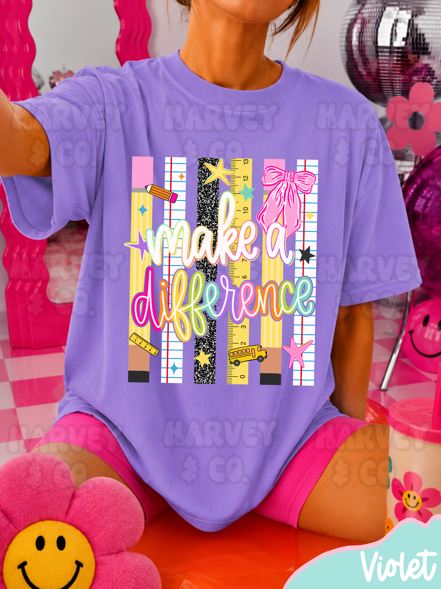 make a difference teacher tee♡